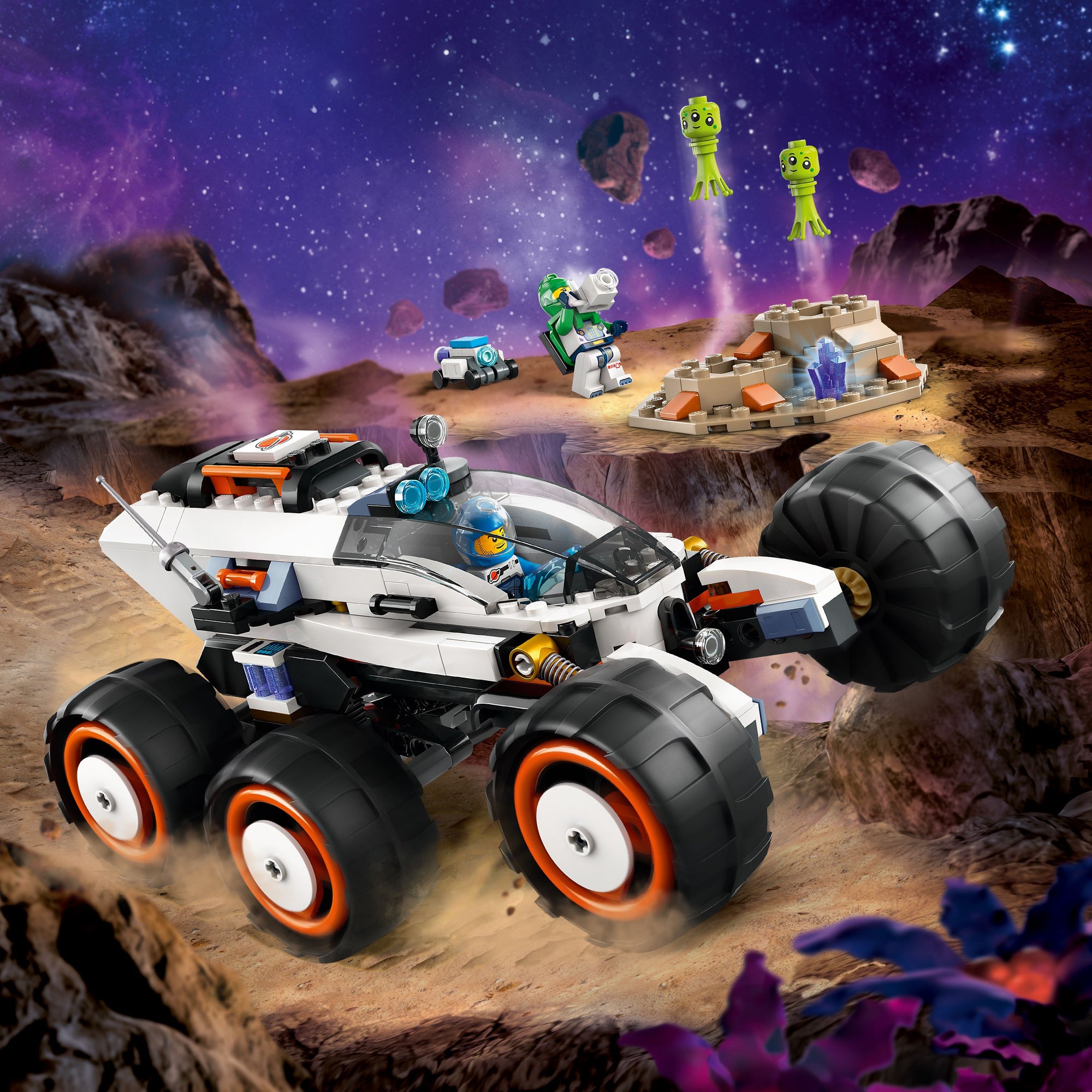 LEGO City Space Explorer Rover and Alien Life Pretend Play Toy 60431