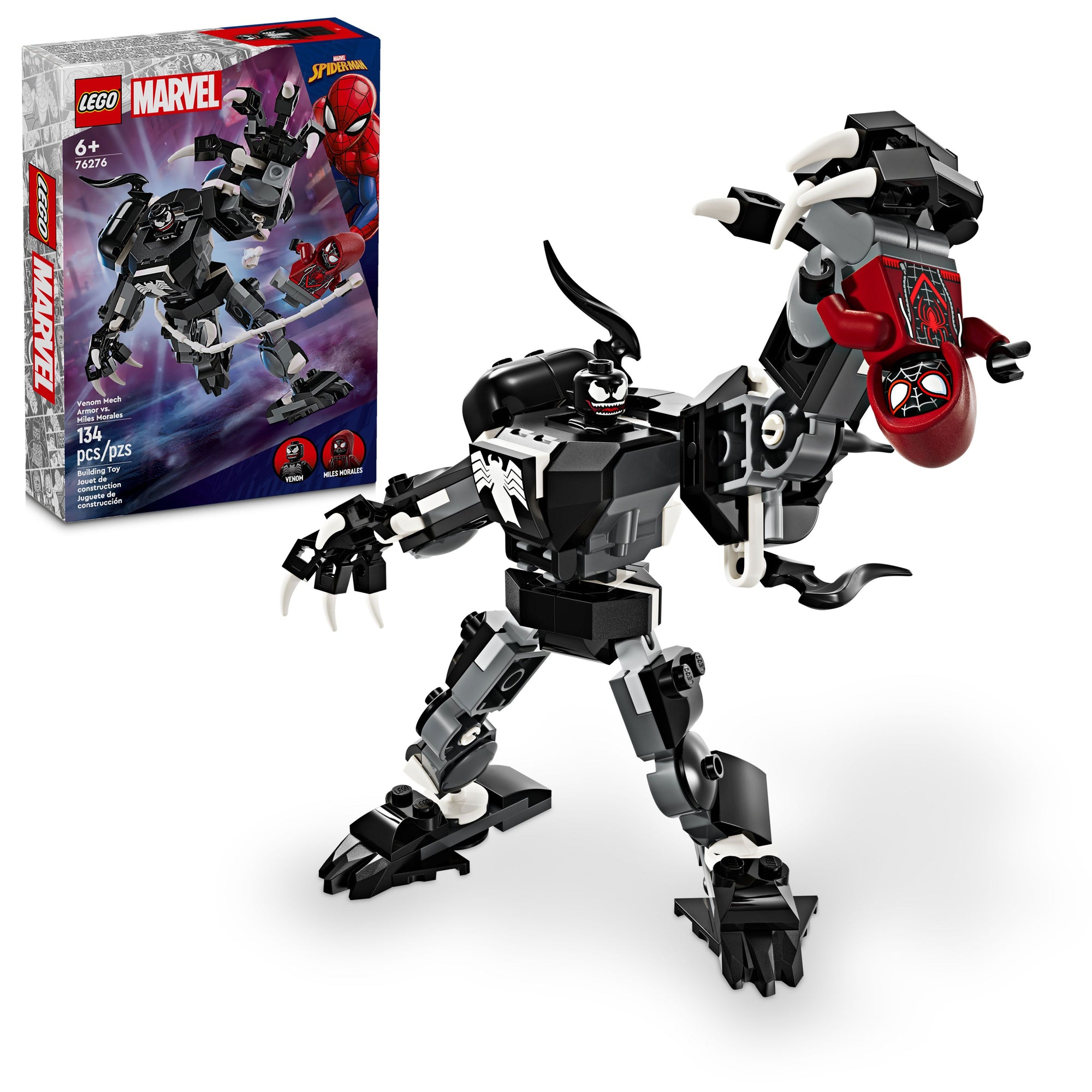 LEGO Marvel Venom Mech Armor vs. Miles Morales, 76276