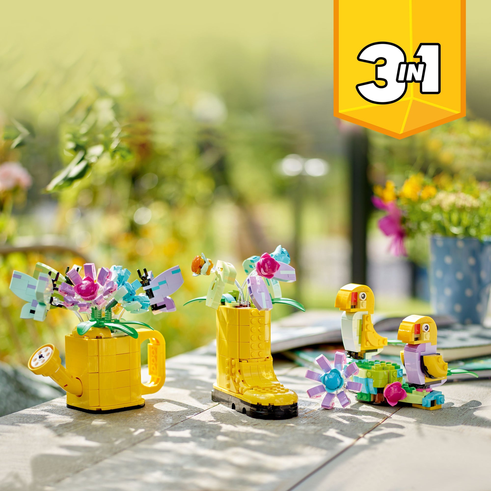 LEGO Creator 3 in 1 Flowers in Watering Can Building Toy 31149