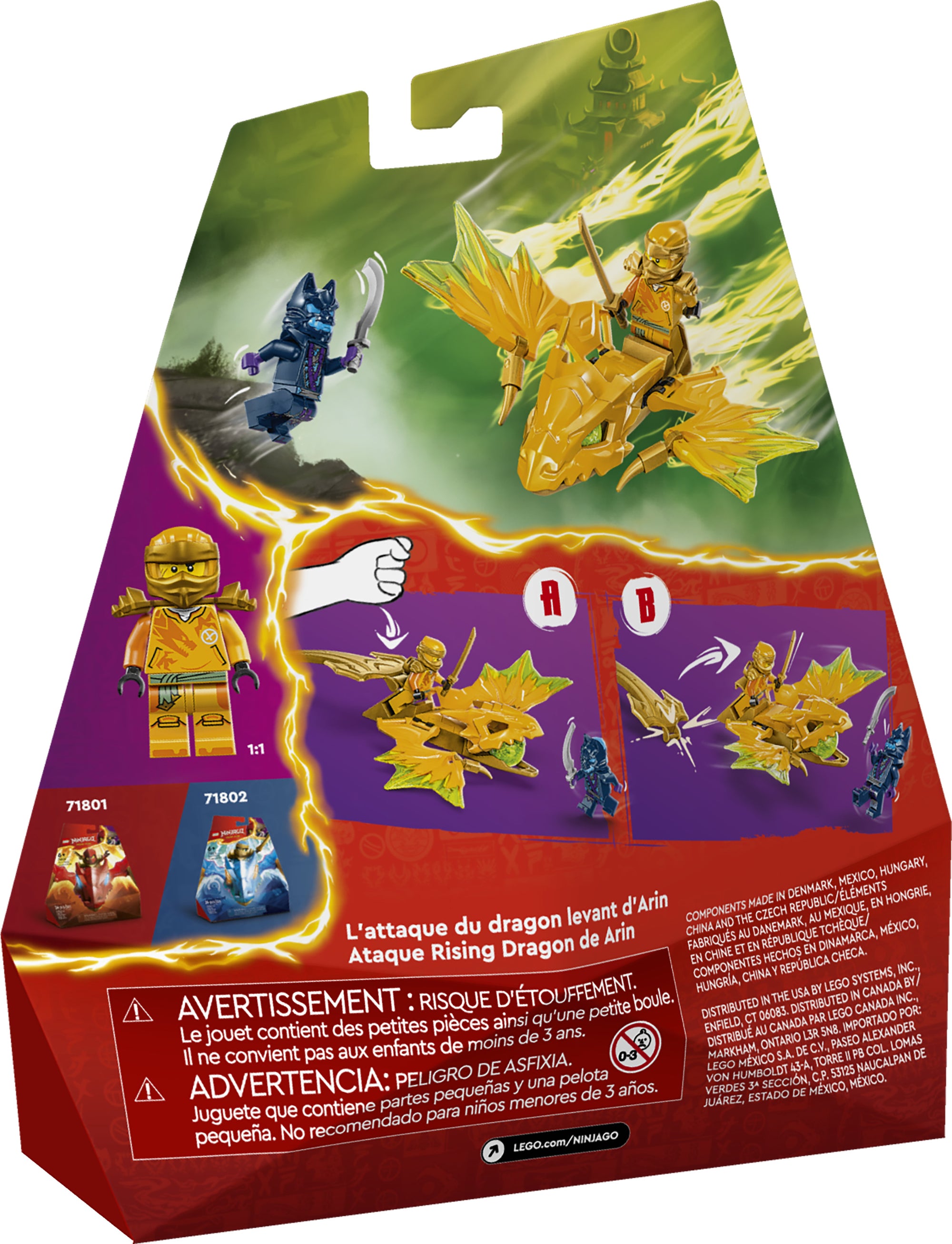 LEGO NINJAGO Arin’s Rising Dragon Strike Toy 71803