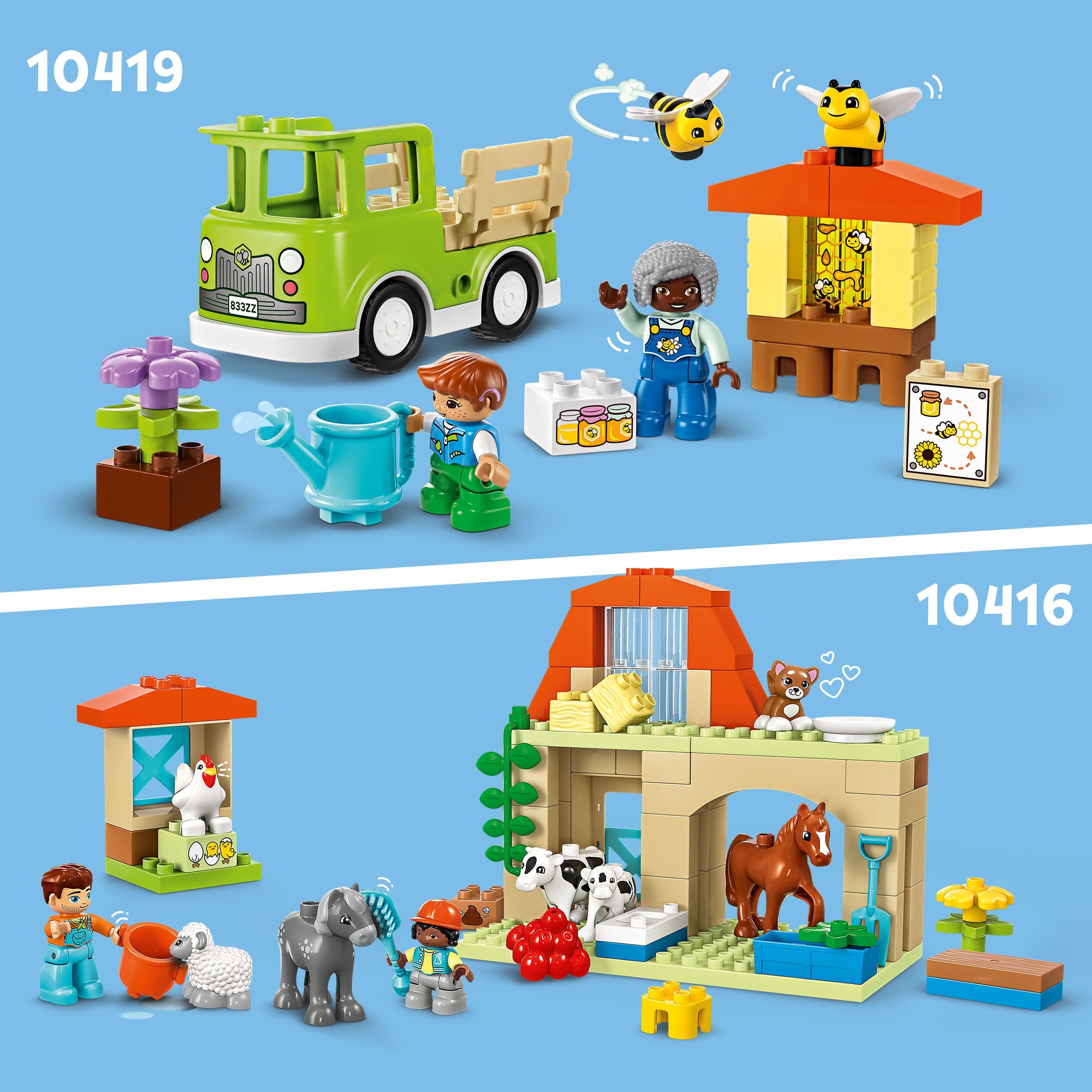 LEGO DUPLO Town Caring for Animals at the Farm Toy, Kids Learning Toy 10416