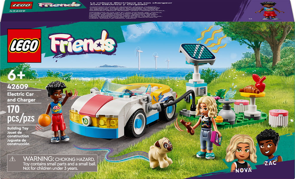 LEGO Friends Electric Car and Charger Building Toy for Kids 42609