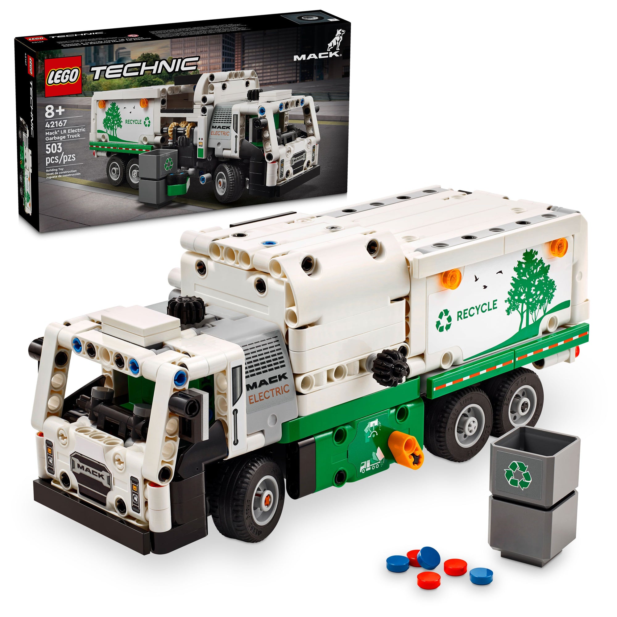 LEGO Technic Mack LR Electric Garbage Truck 42167