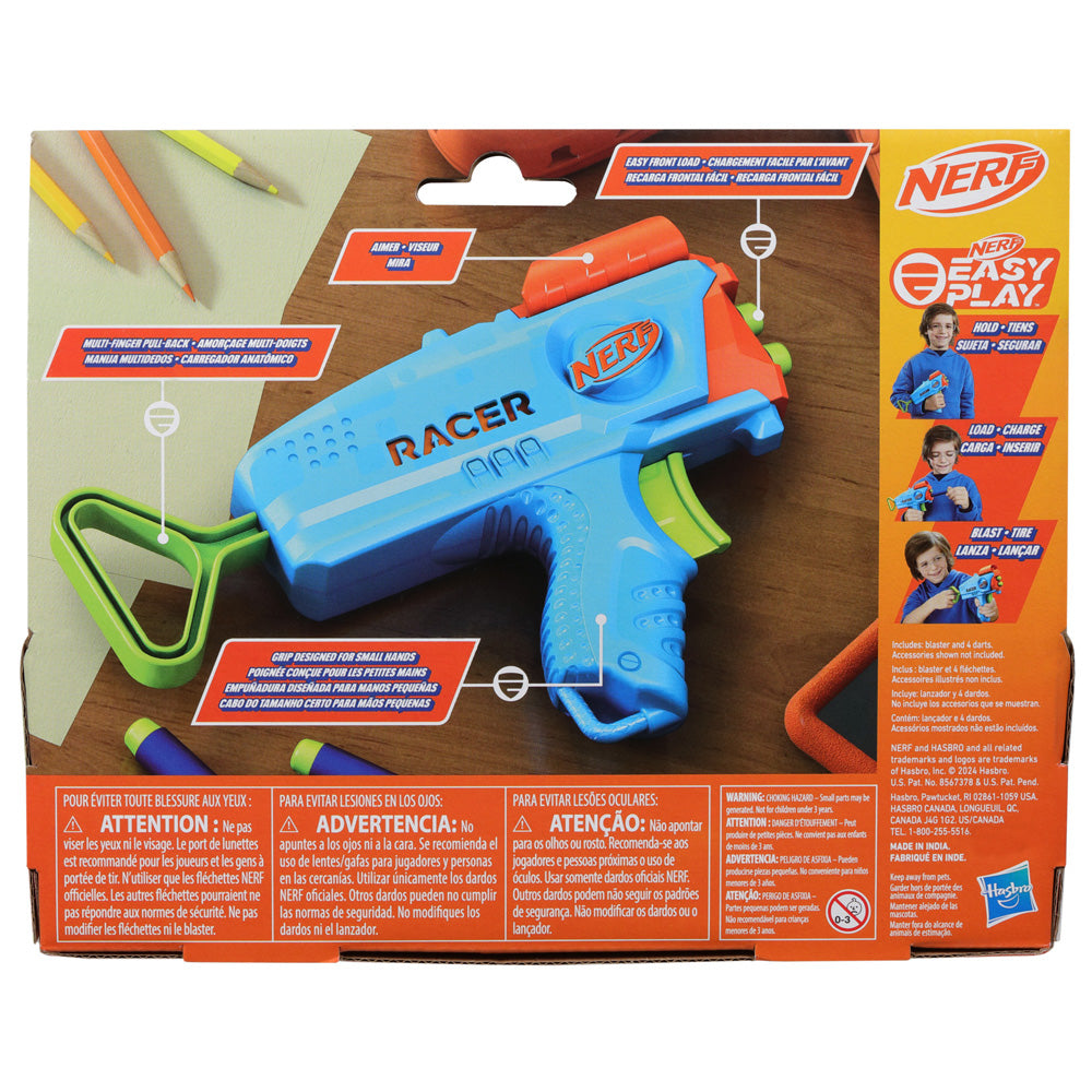 Nerf Elite Junior Racer Easy-Play Dart Blaster