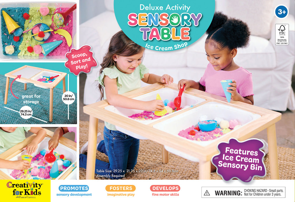 Deluxe Activity Sensory Table with Ice Cream Shop