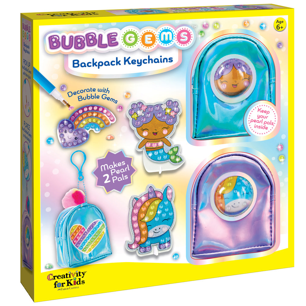 Bubble Gems Backpack Keychains