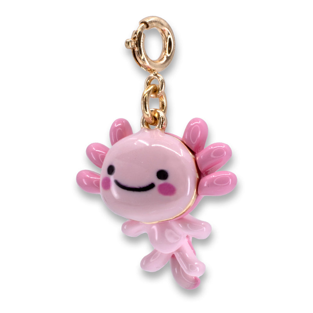 Gold Swivel Axolotl Charm