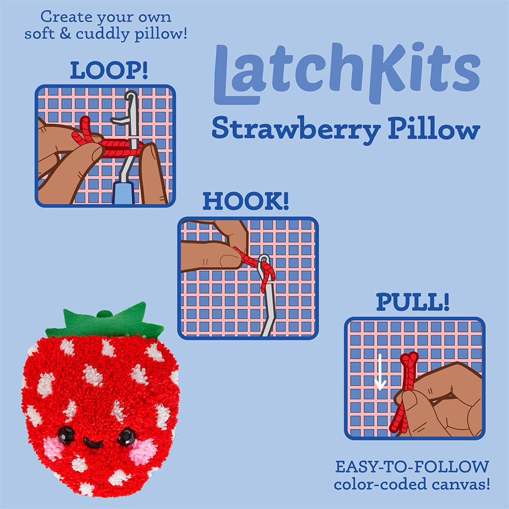 Latchkits Strawberry Pillow