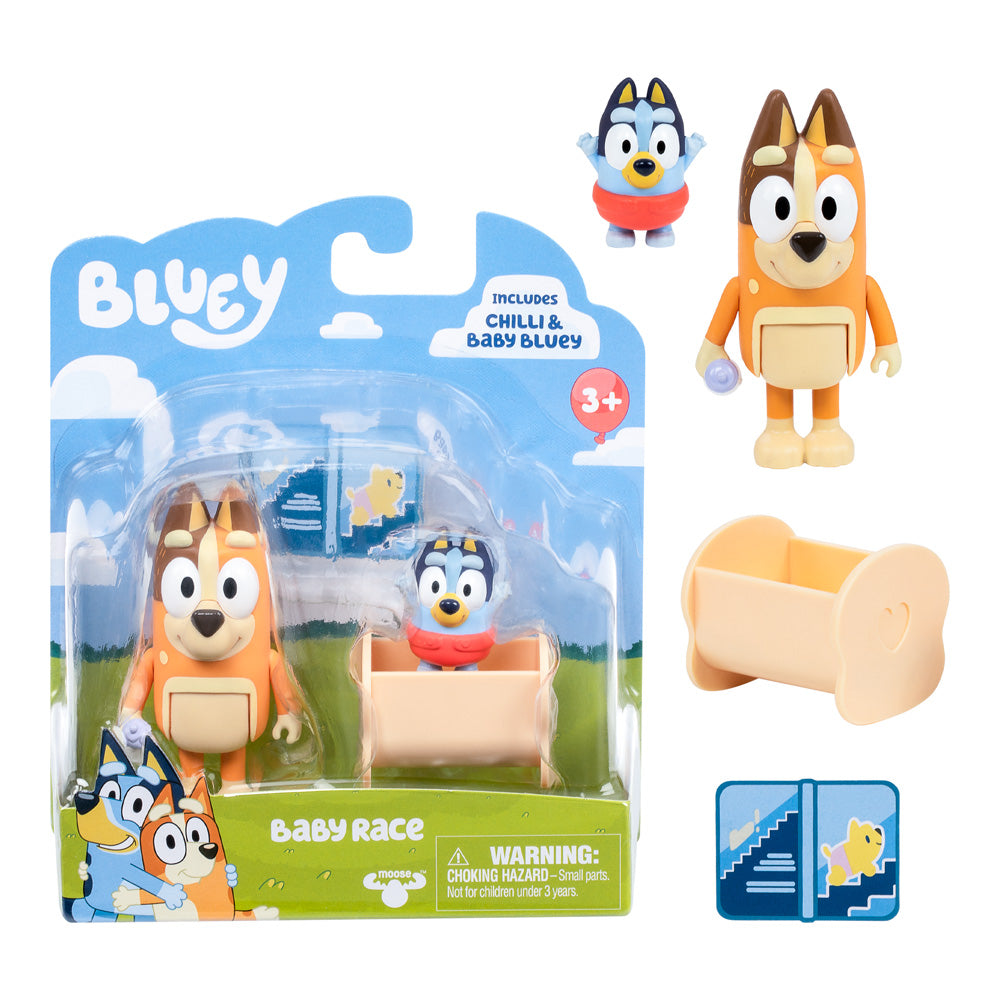 Bluey S10 Figure 2Pk Baby Bluey & Chilli