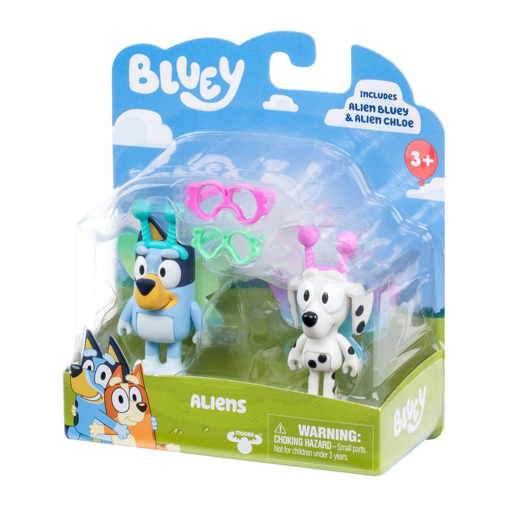 Bluey S10 Figure 2Pk Aliens Bluey & Chloe