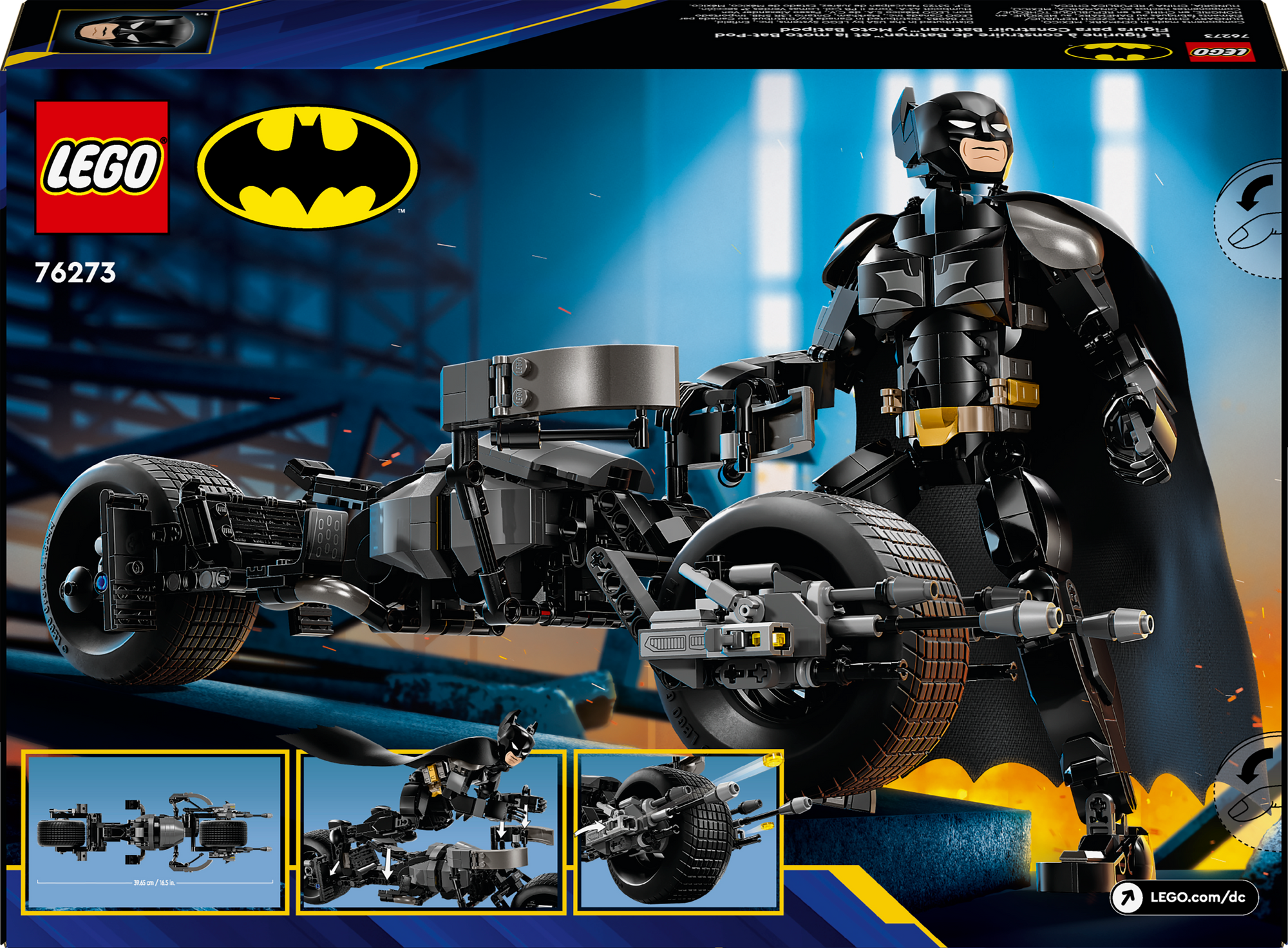 LEGO® DC Batman™: Batman Construction Figure & the Bat-Pod Bike 76273