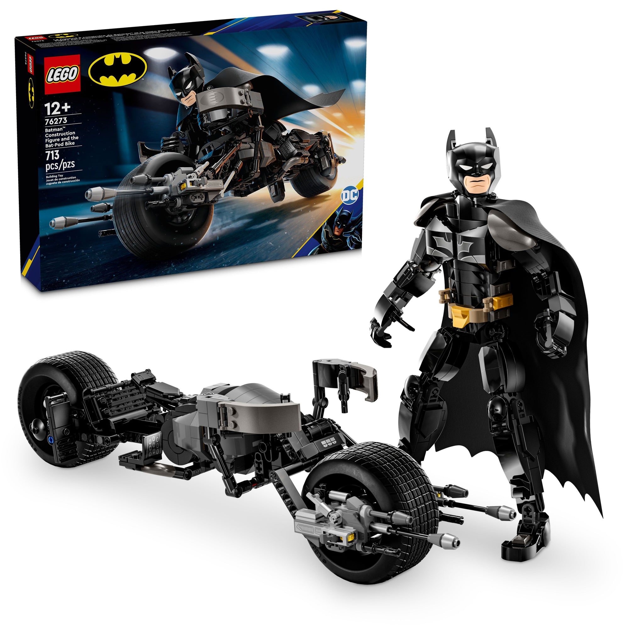 LEGO® DC Batman™: Batman Construction Figure & the Bat-Pod Bike 76273