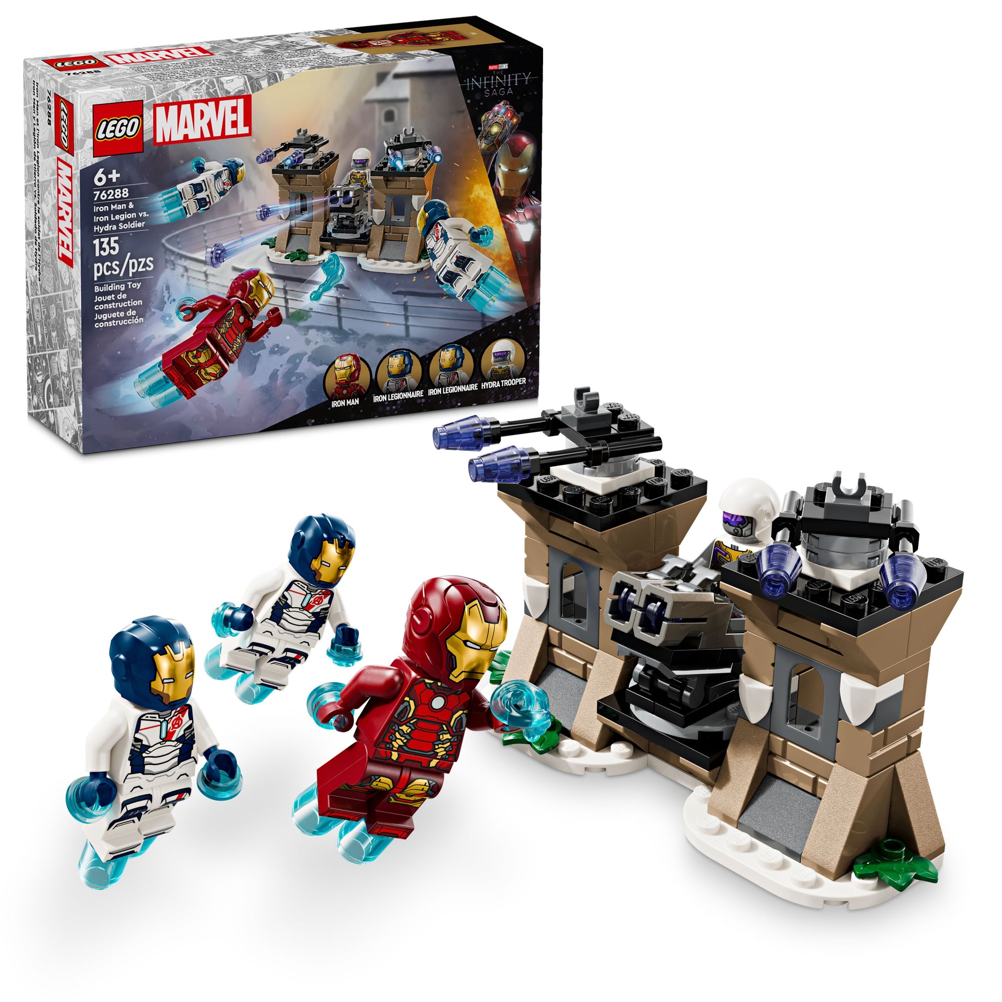 LEGO® Marvel Iron Man & Iron Legion vs. Hydra Soldier 76288