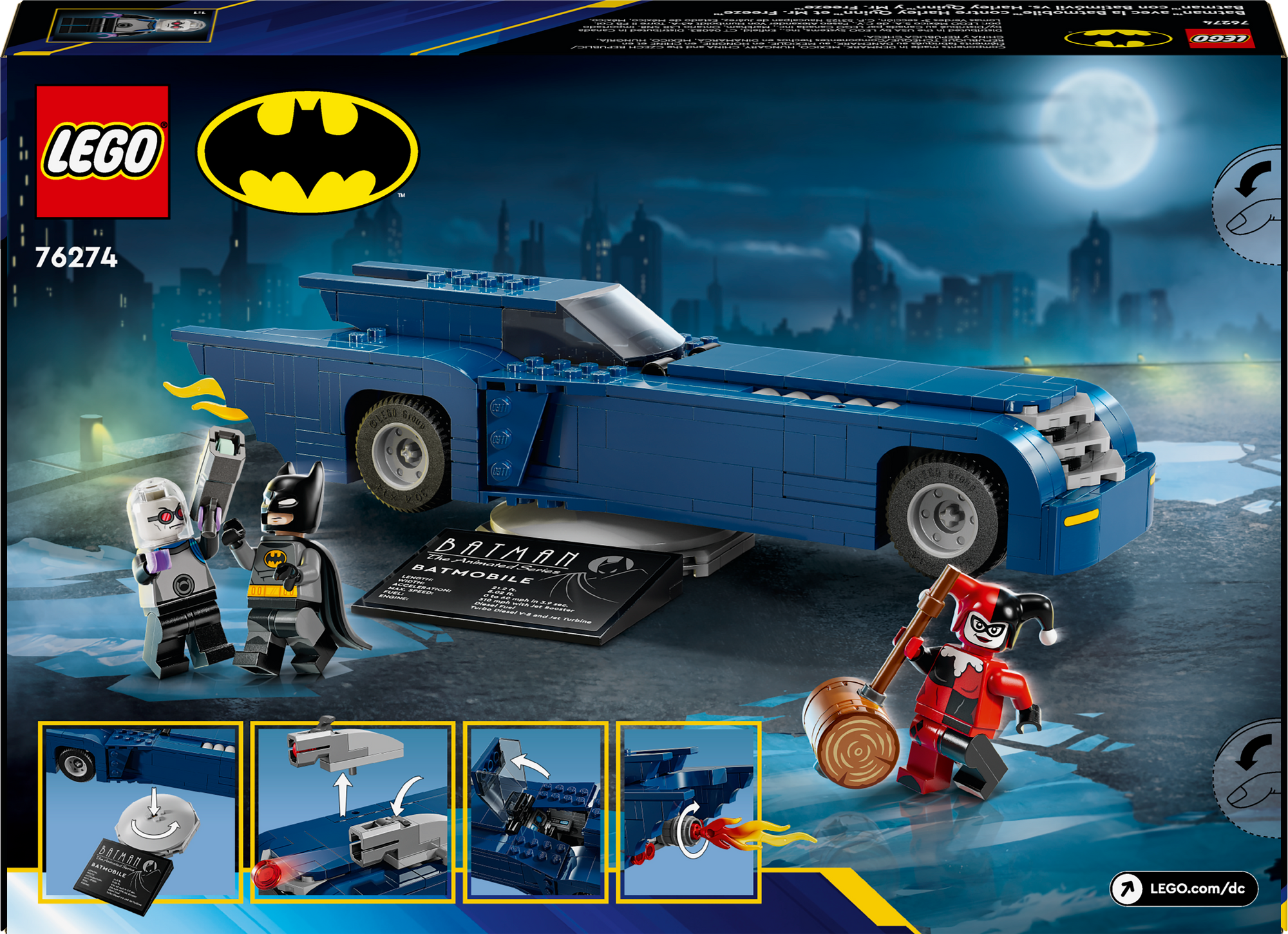 LEGO® DC Batman™: Batman with the Batmobile™ vs. Harley Quinn™ & Mr. Freeze™ 76274