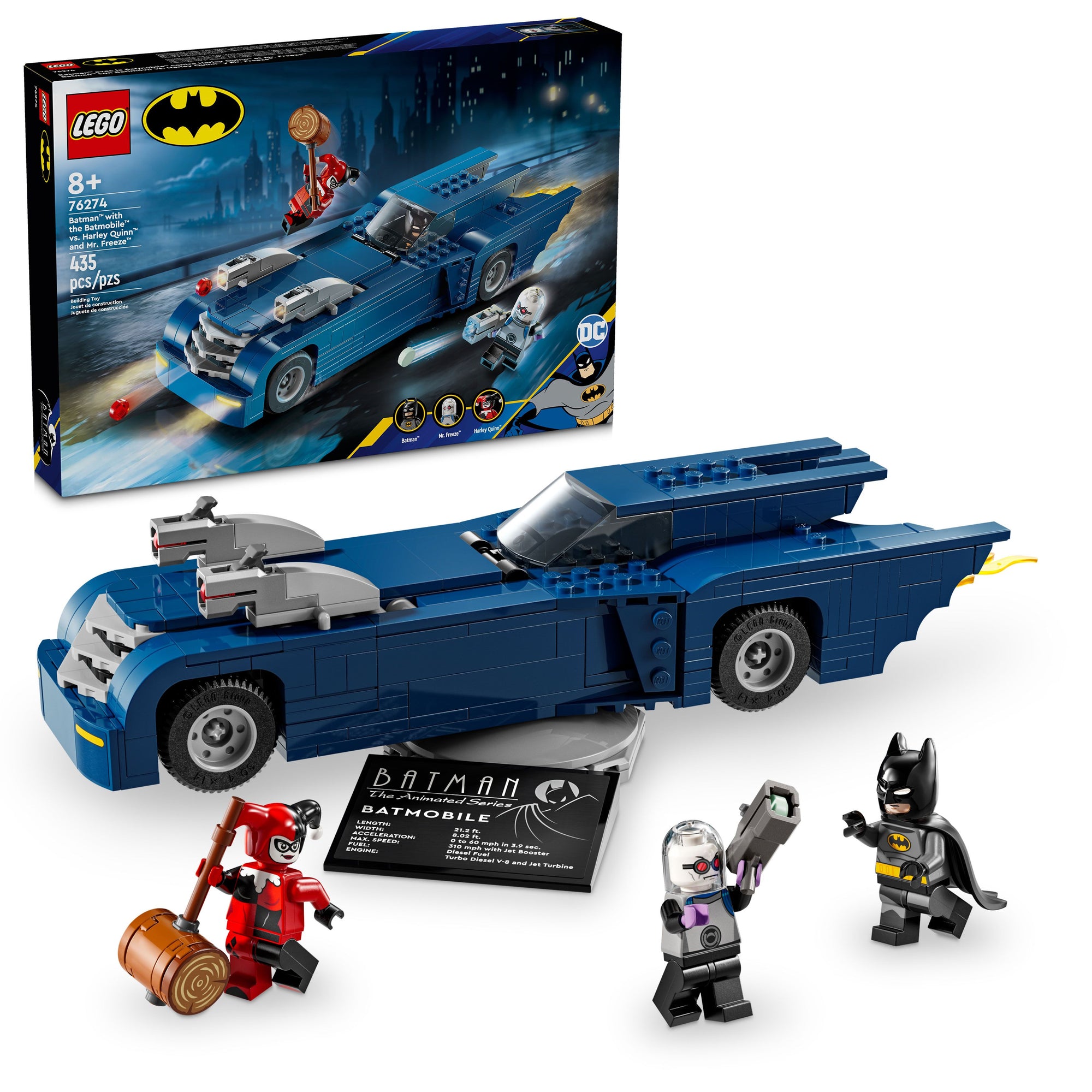 LEGO® DC Batman™: Batman with the Batmobile™ vs. Harley Quinn™ & Mr. Freeze™ 76274