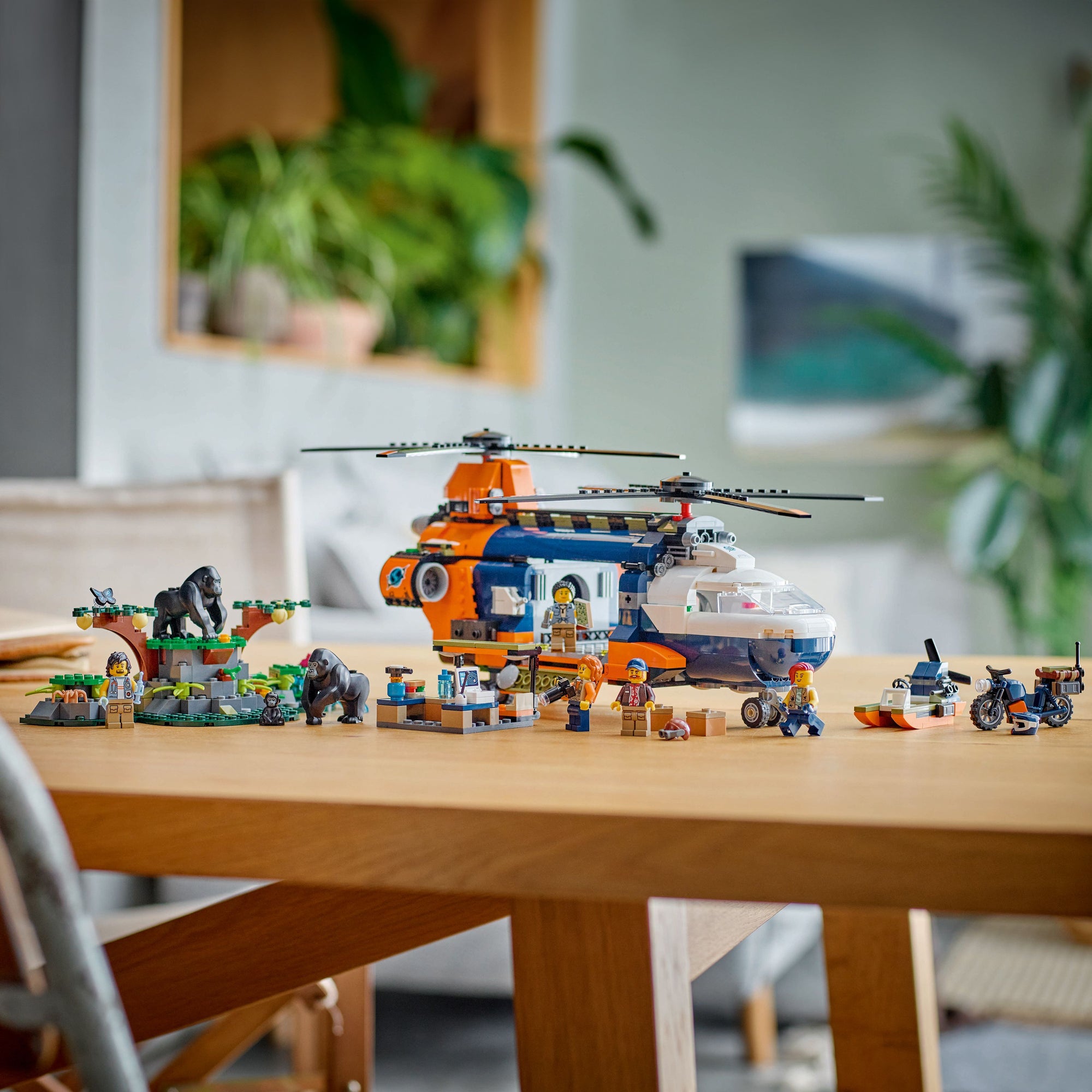 LEGO® City Jungle Explorer Helicopter at Base Camp Set 60437