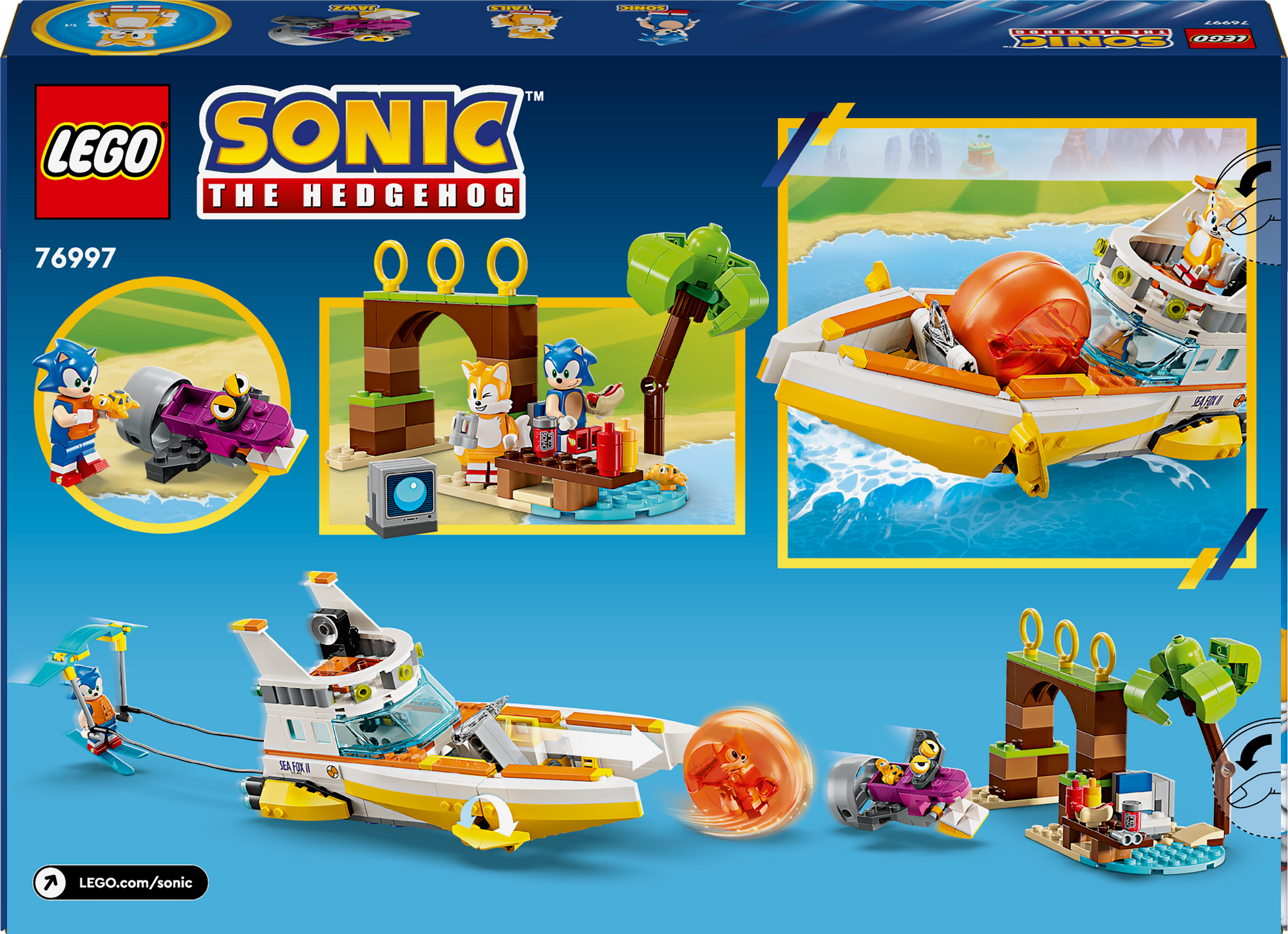 LEGO® Sonic the Hedgehog™ Tails' Adventure Boat 76997