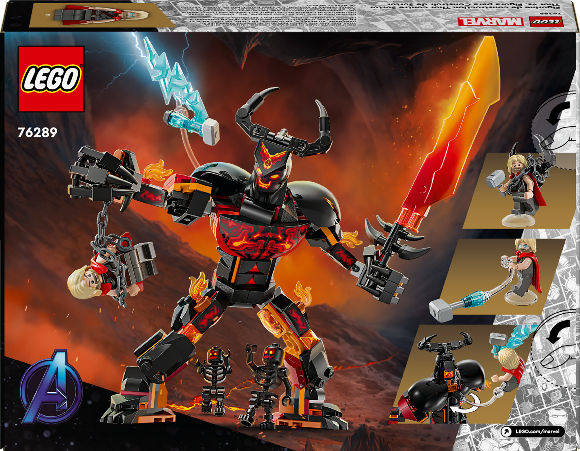 LEGO® Marvel Thor vs. Surtur Construction Figure 76289