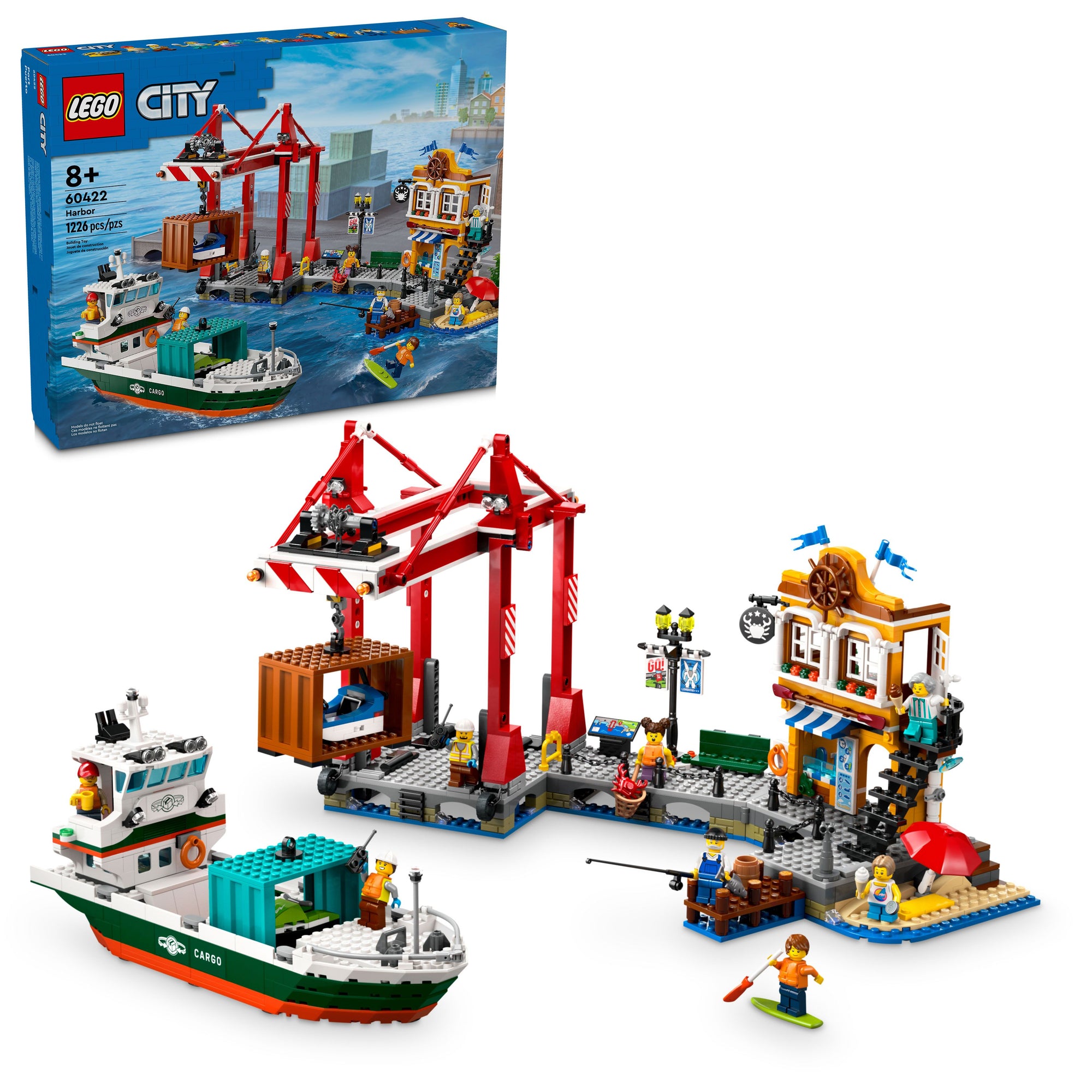 LEGO® City Seaside Harbor with Cargo Ship 60422