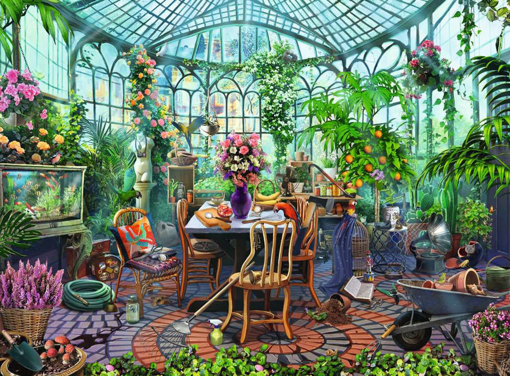 Greenhouse Morning 500 pc Puzzle