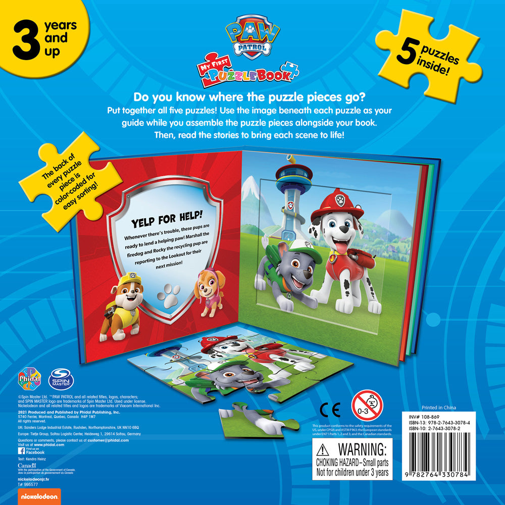 Nick Paw Patrol My First Puzzle Book