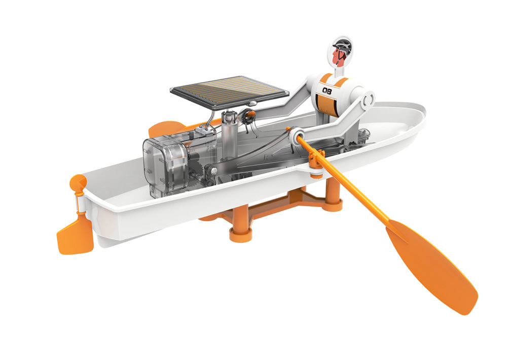 Dual Power Solar Rowboat