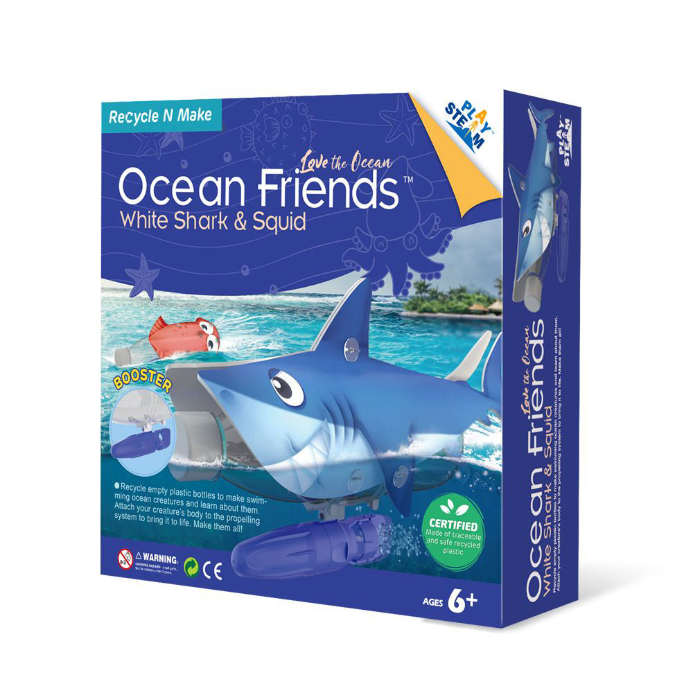 Ocean Friends - White Shark & Squid