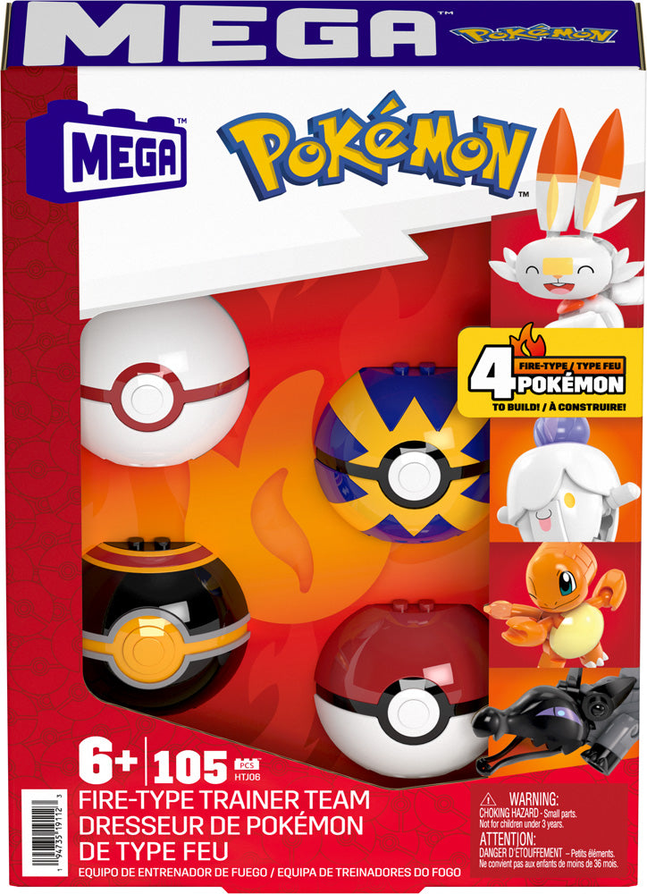 Mega™ Pokémon™ Fire-Type Trainer Team 