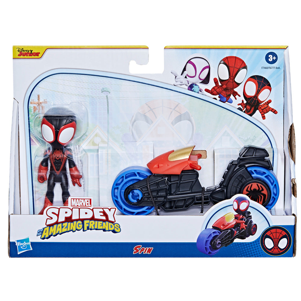 Spidey &  Friends Miles Morales & Motorcycle