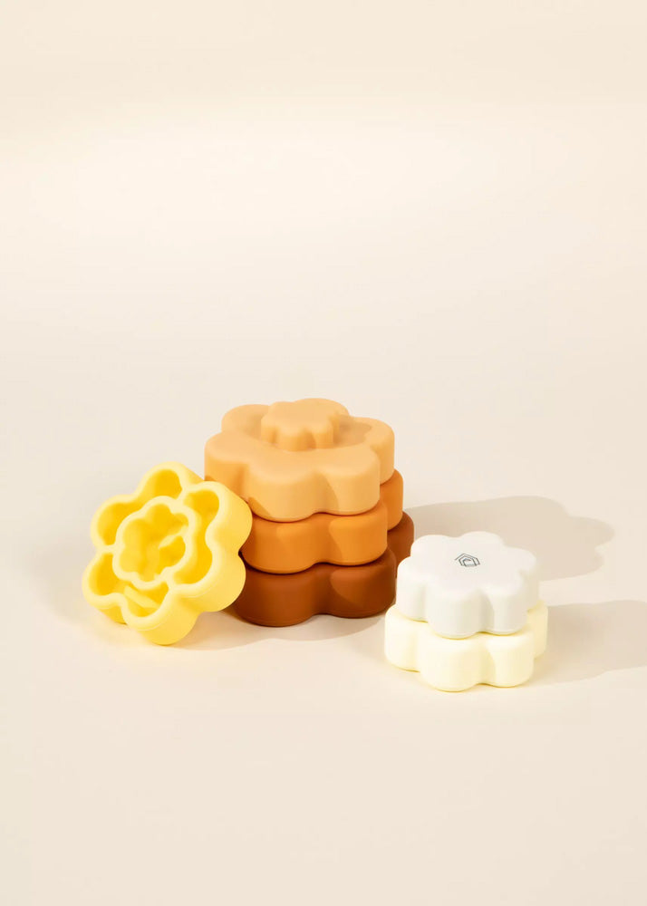 Coco Village Set of 6 Silicone Stackable Flowers