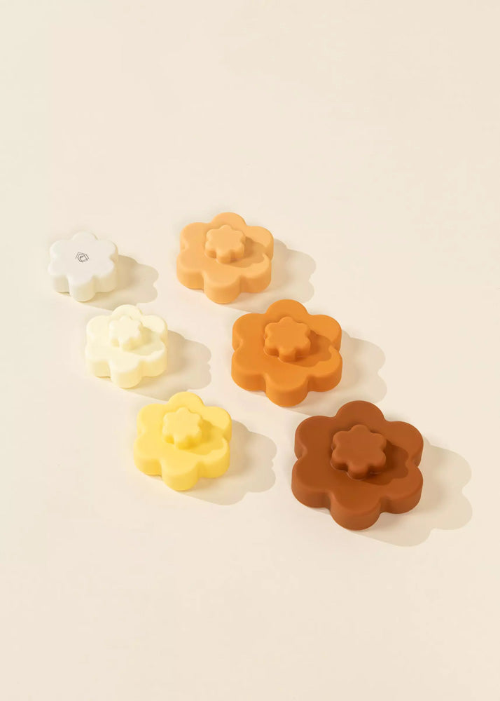 Coco Village Set of 6 Silicone Stackable Flowers