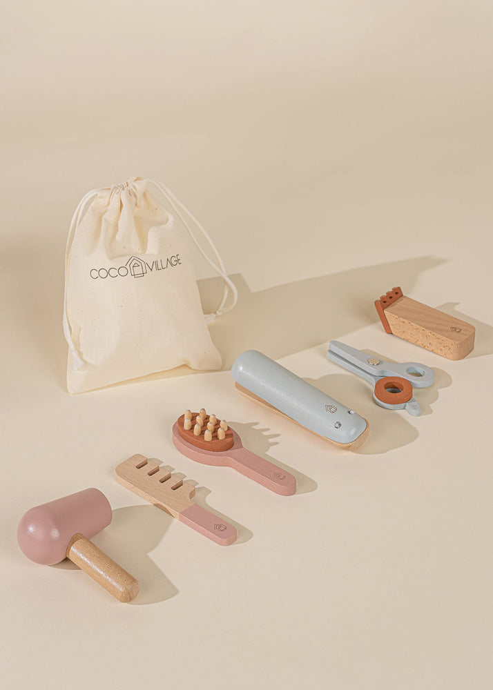 Coco Village Wooden Hair Dresser Set