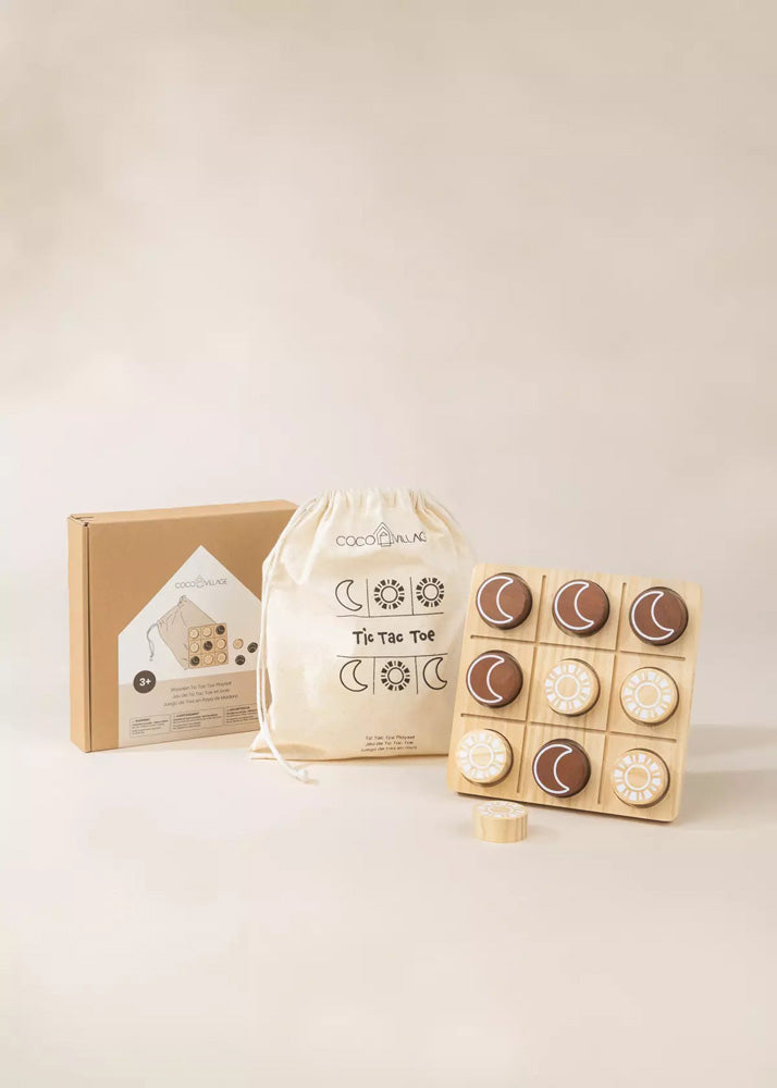 Coco Village Wooden Tic Tac Toe Playset