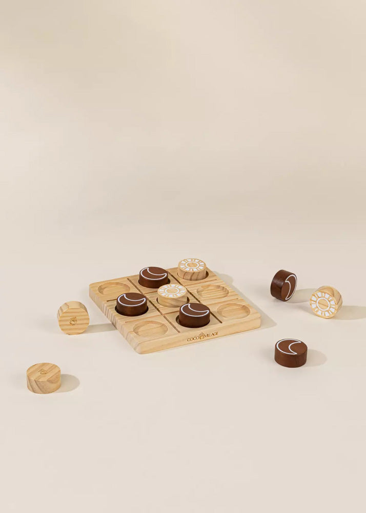 Coco Village Wooden Tic Tac Toe Playset