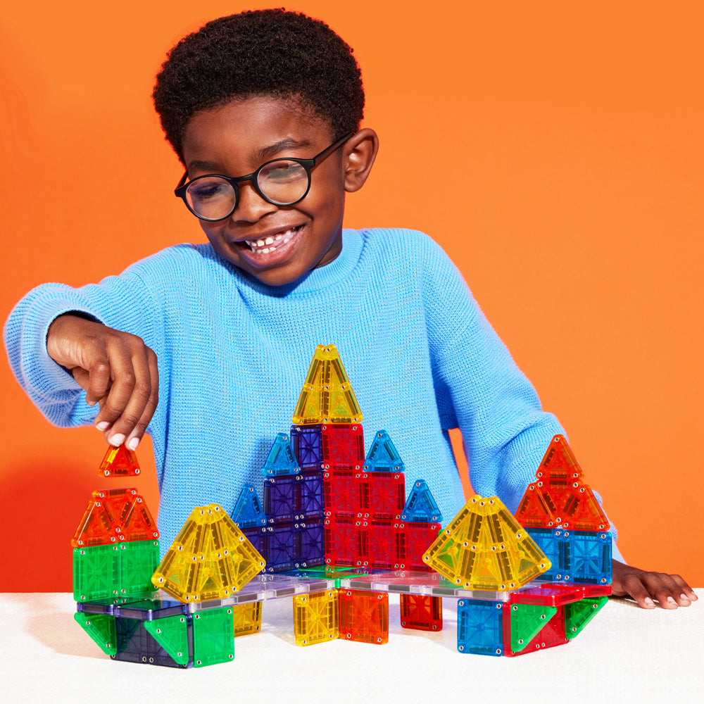 MAGNA-TILES®  microMAGS 70-Piece Deluxe Magnetic Construction Set, The ORIGINAL Magnetic Brand