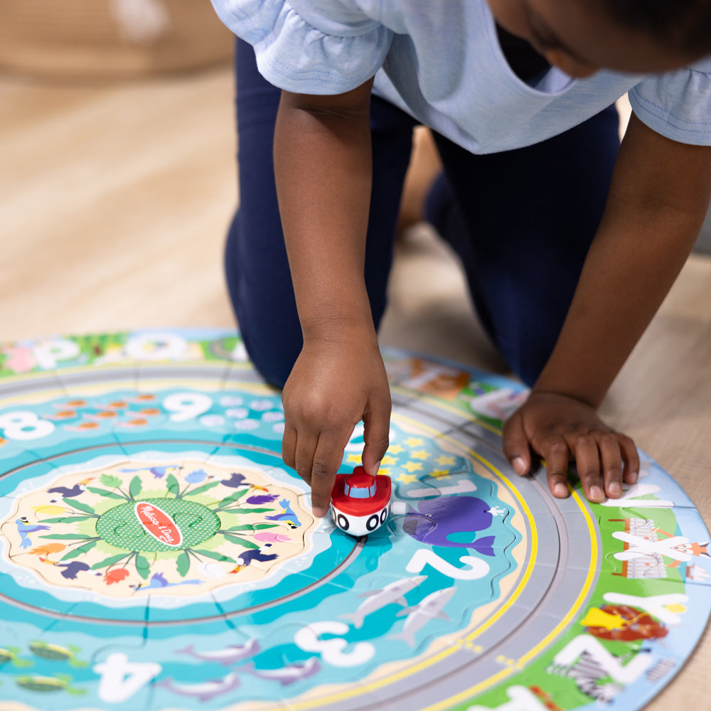 Melissa & Doug Round the Shore Floor Puzzle & Play Set