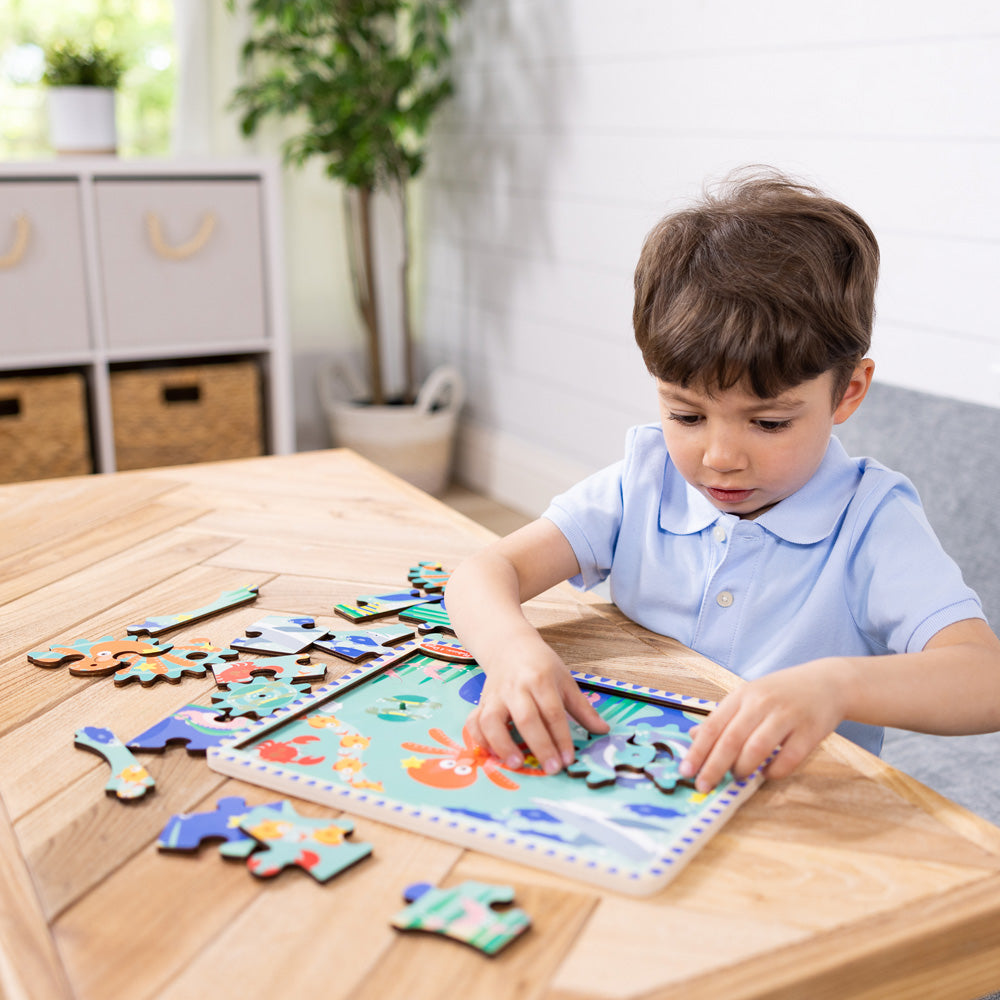 Melissa & Doug Underwater Wooden Gear Puzzle