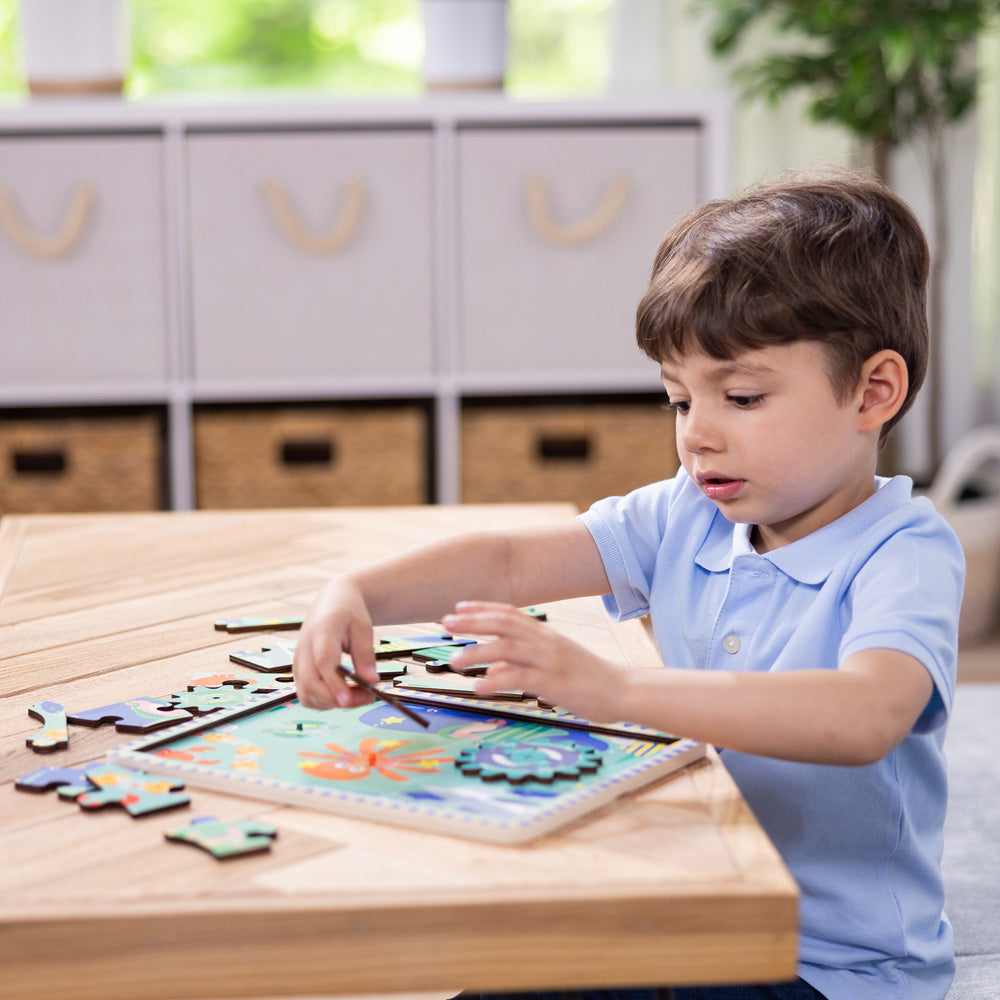 Melissa & Doug Underwater Wooden Gear Puzzle