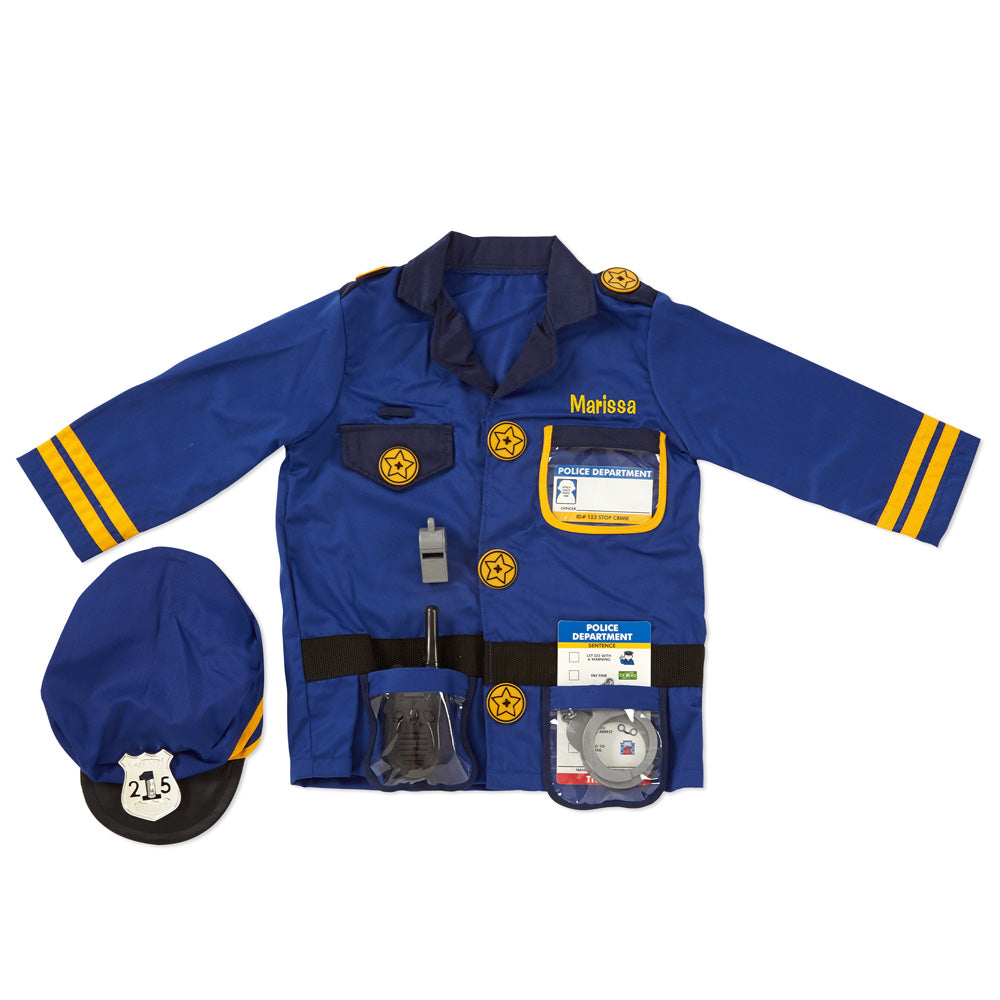 Melissa & Doug Police Officer Costume Role PlaySet