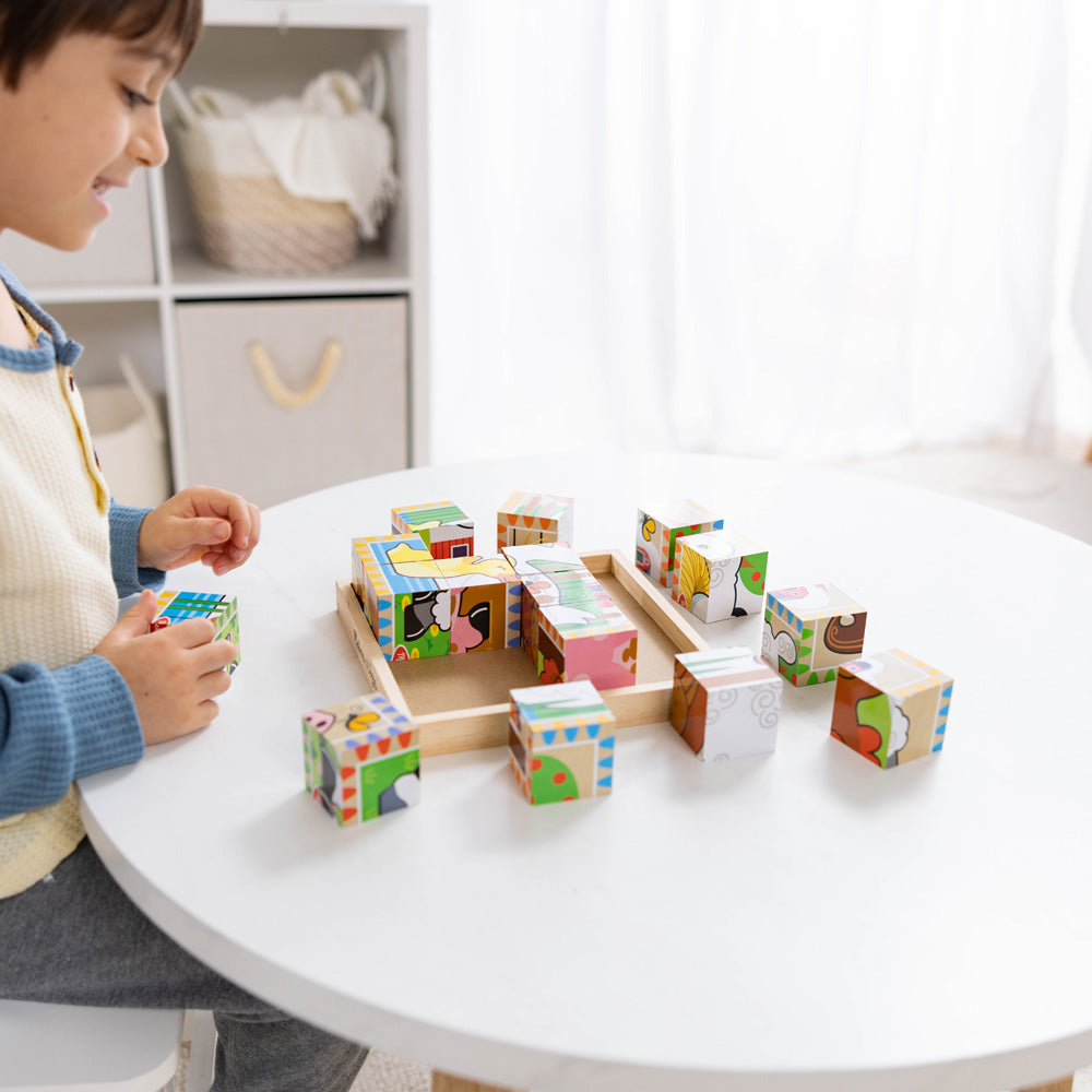 Melissa & Doug Farm Cube Puzzle - 16 Pieces