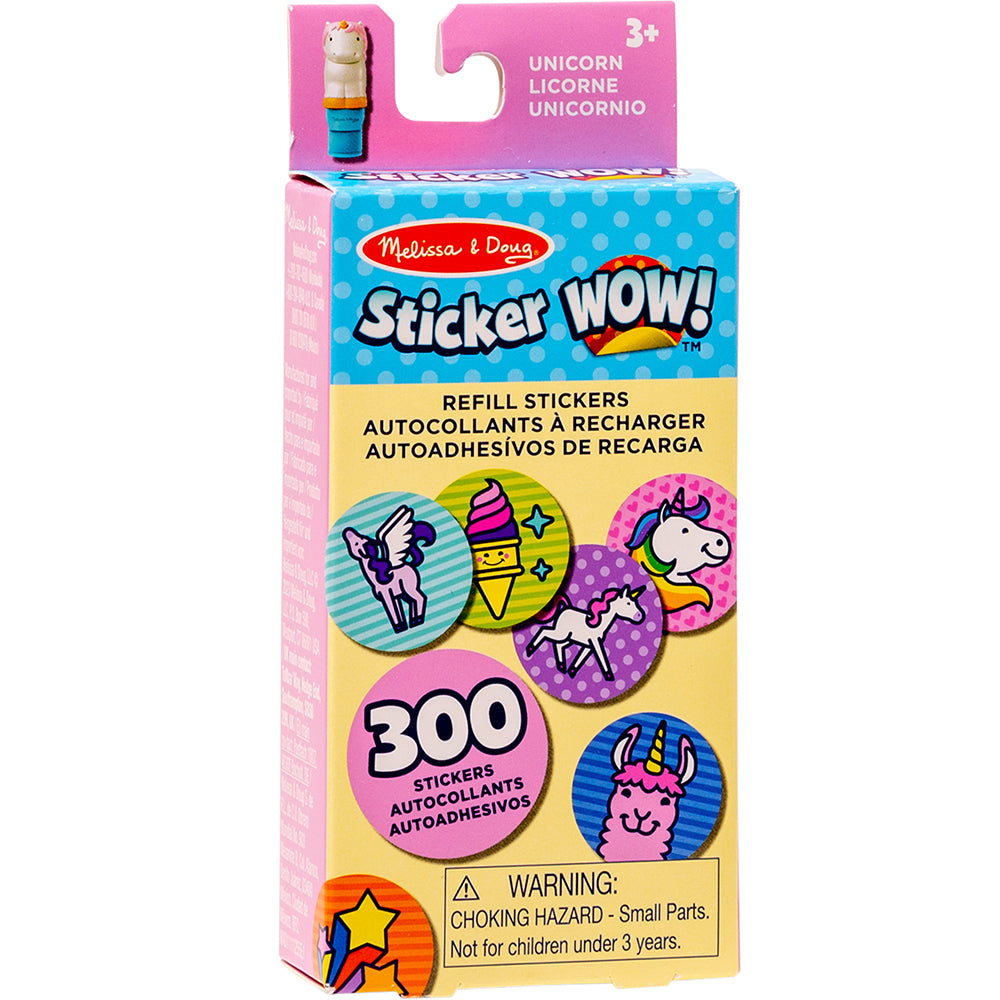 Melissa & Doug - Sticker WOW! Refill Stickers - Unicorn