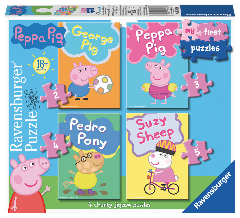 MFP Peppa Pig 2, 3, 4, 5 pc Puzzles