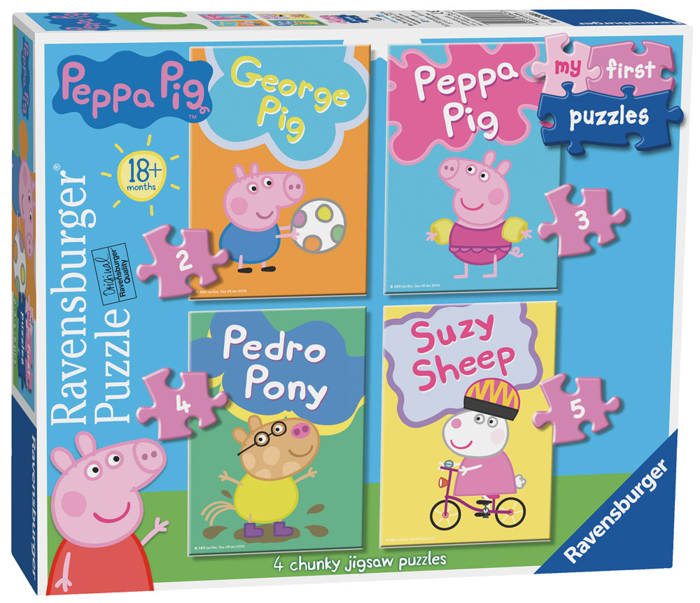 MFP Peppa Pig 2, 3, 4, 5 pc Puzzles