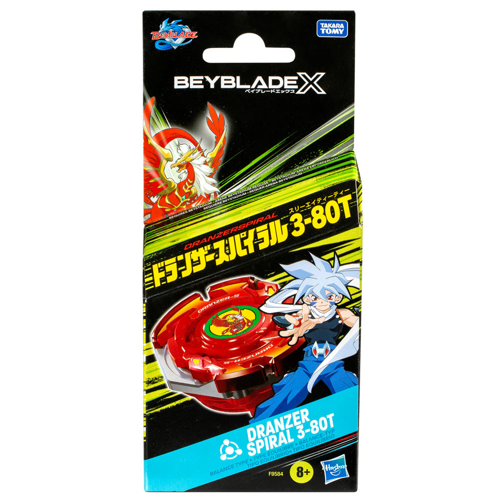 Beyblade X Dranzer Spiral 380T X-Over Top&Launcher