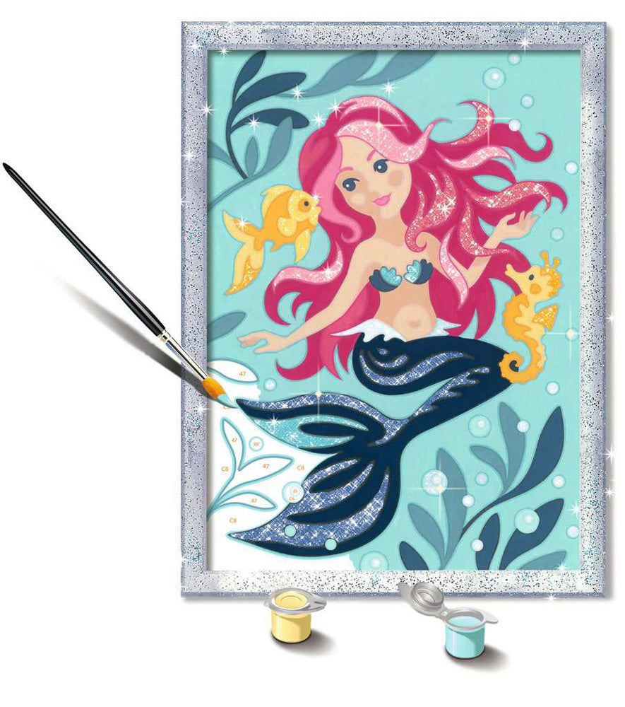 CreArt: Enchanting Mermaid Painting by Numbers 7x9"