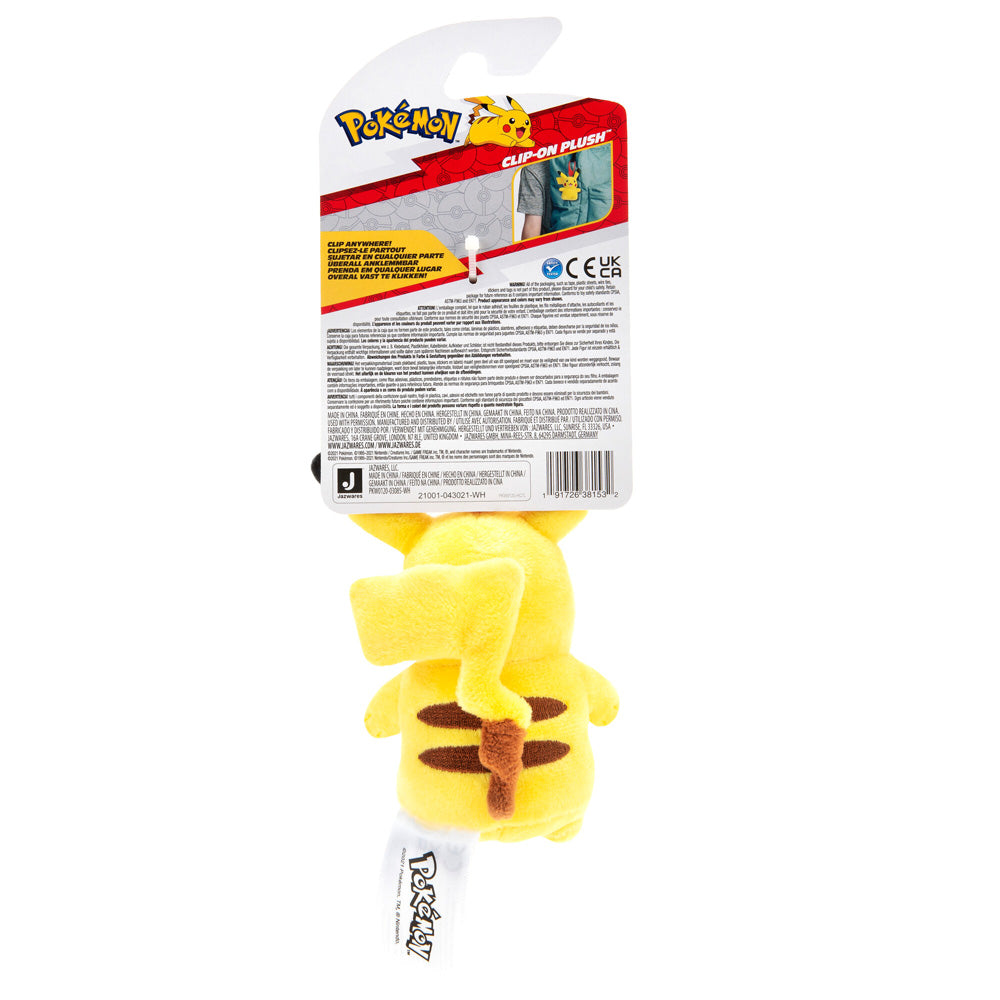 Pokemon 3.5" Clip-On Plush-Pikachu #2