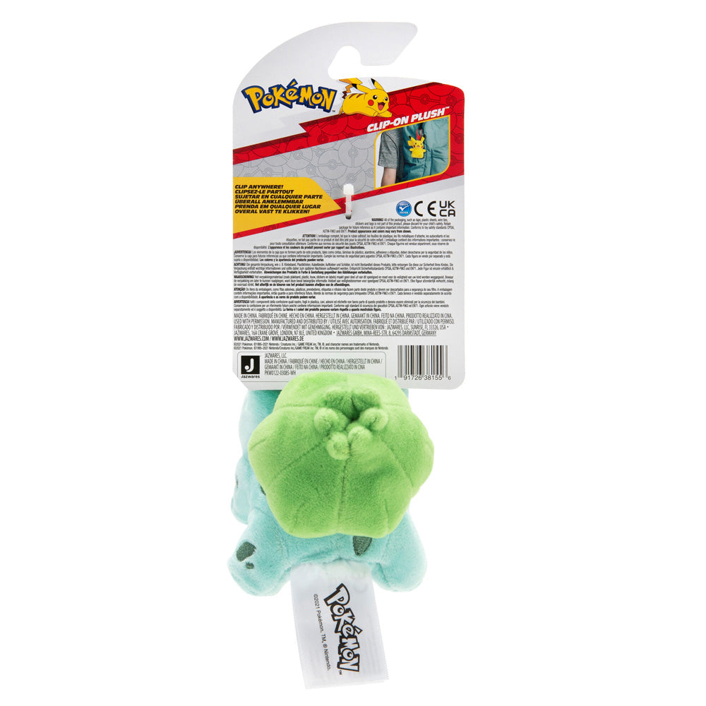 Pokemon 3.5" Clip-On Plush-Bulbasaur