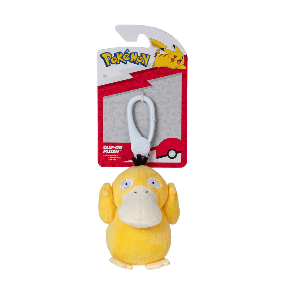 Pokemon 3.5" Clip-On Plush-Psyduck