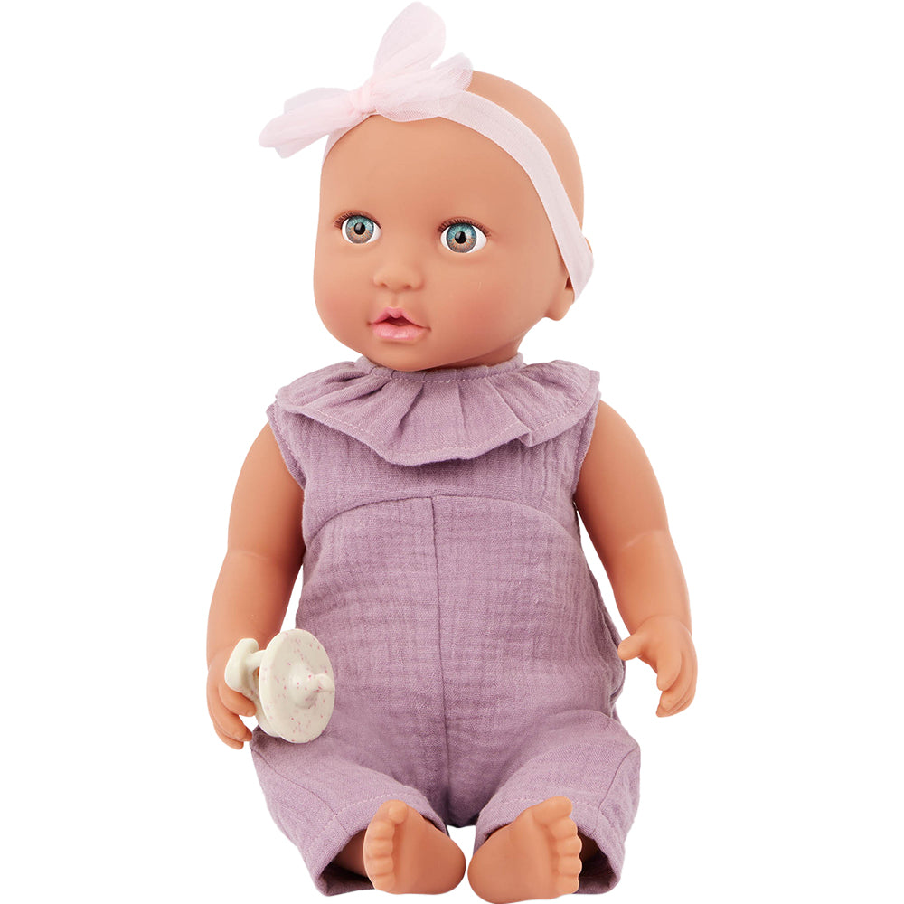 LullaBaby 14” Baby Doll with Lilac Jumper