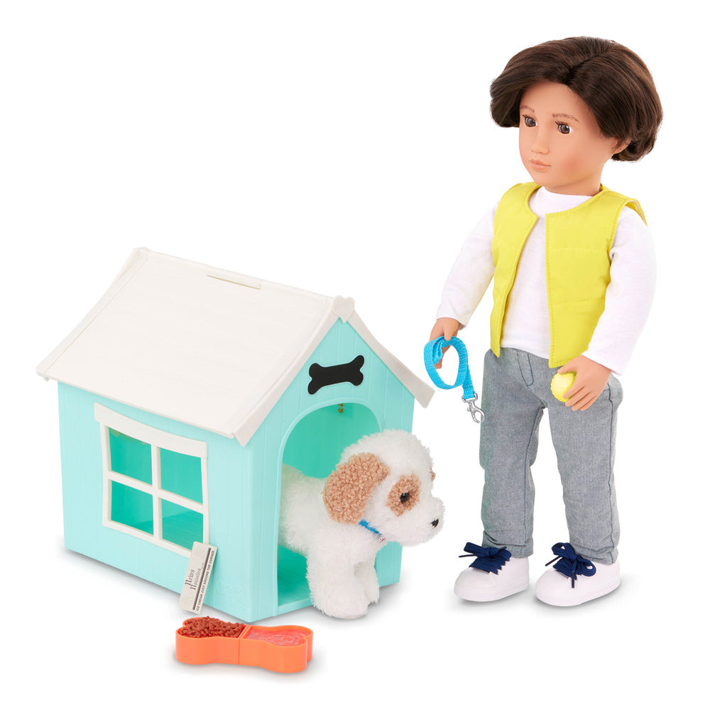 Our Generation Deluxe Dog House Set